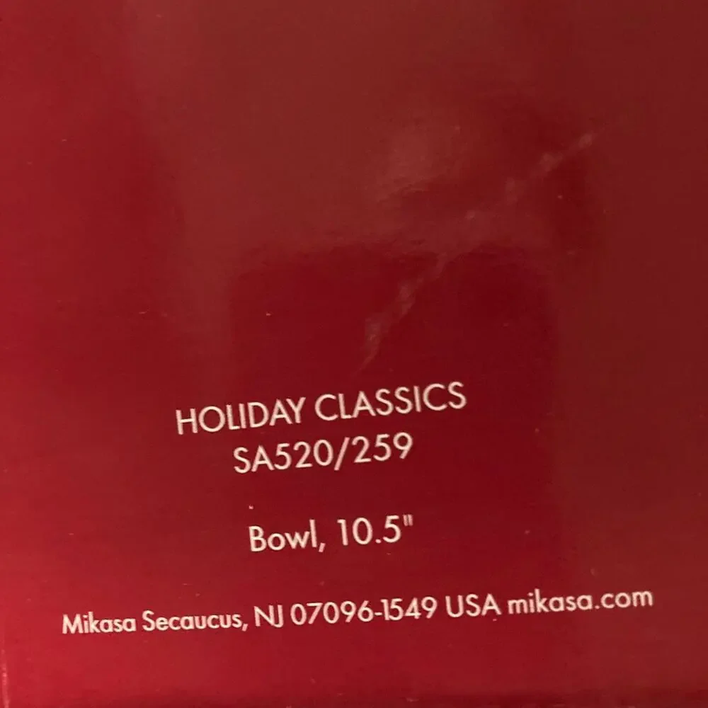 Christmas crystal bowl